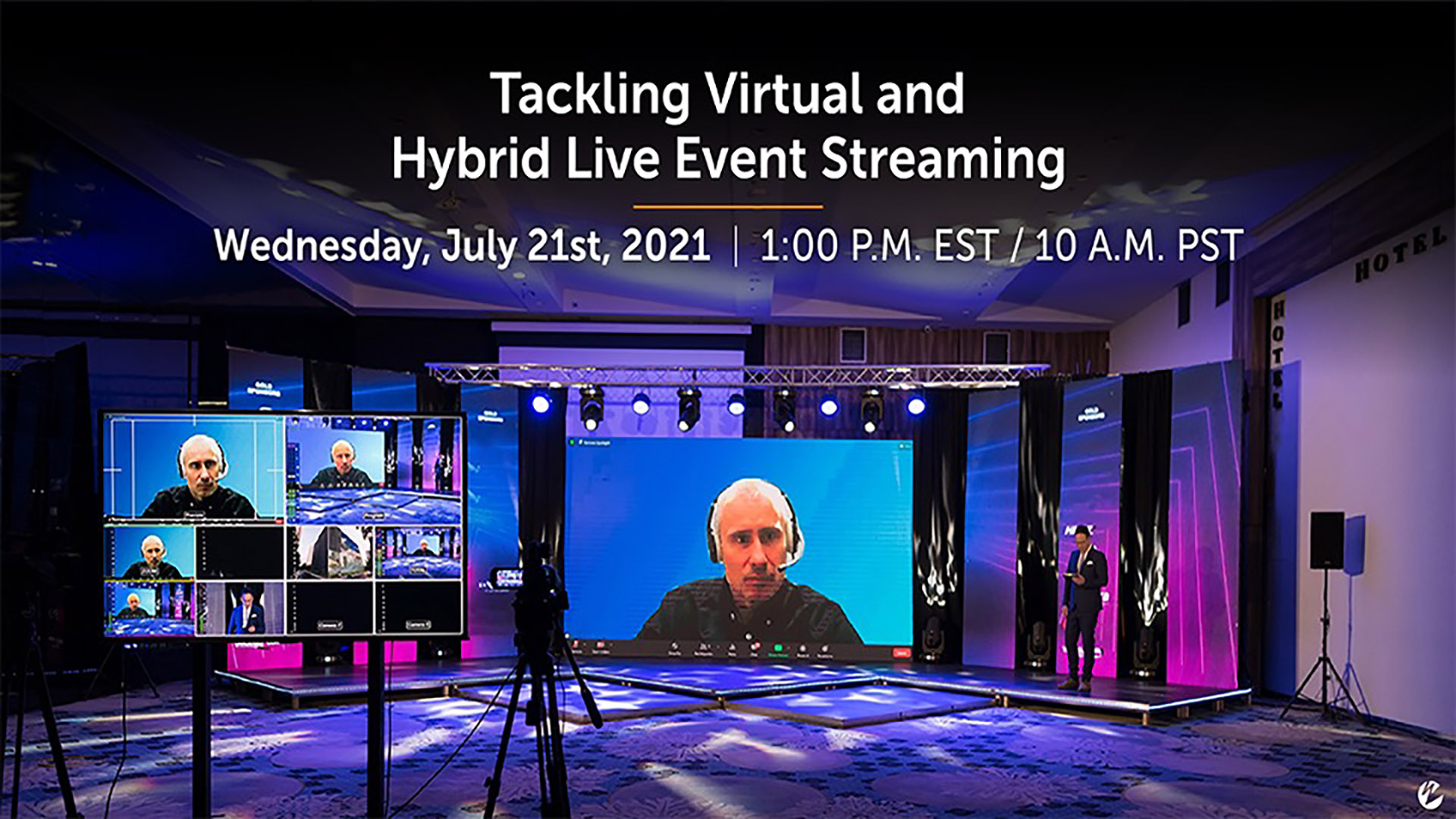 Live streaming, virtual events & hybrid events